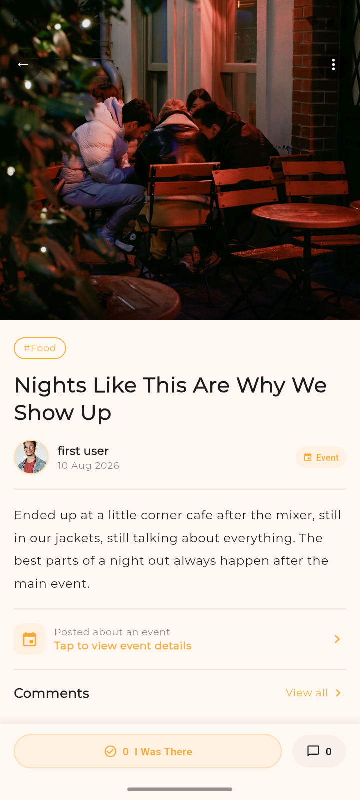 SocialSib blog post with photo and reactions